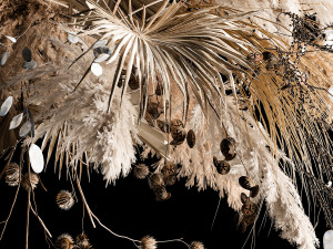 Hanging Bouquet Of Dry Reeds For Decoration 270 3Dモデル