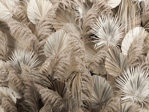 Wedding Decor Arch Wall Dried Flowers Pampas Grass Modello 3D