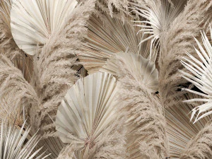 Wedding Decor Arch Wall Dried Flowers Pampas Grass 3D Model