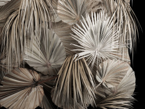 Wedding Arch For Decoration With Dry Palm Leaves Modelo 3D