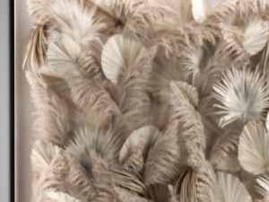 Phyto Wall Of Dry Palm Leaves And Pampas Grass 3Dモデル