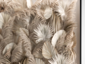 Phyto Wall Of Dry Palm Leaves And Pampas Grass 3Dモデル