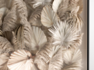 Phyto Wall Of Dry Palm Leaves And Pampas Grass 3Dモデル
