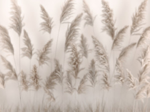 Vertical garden Of Dry Palm Leaves And Pampas Grass 3D Model