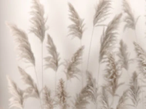 Vertical garden Of Dry Palm Leaves And Pampas Grass 3D Model