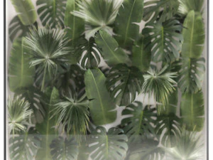 Vertical Garden In A Phyto Box Of Plant Leaves 287 3D Model