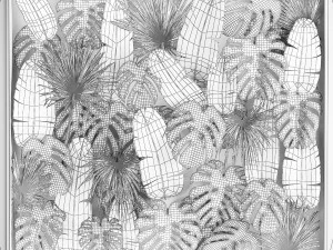 Vertical Garden In A Phyto Box Of Plant Leaves 287 3D Model