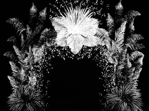 Wedding Arch Made Of Dried Flowers Pampas Grass 3D 모델