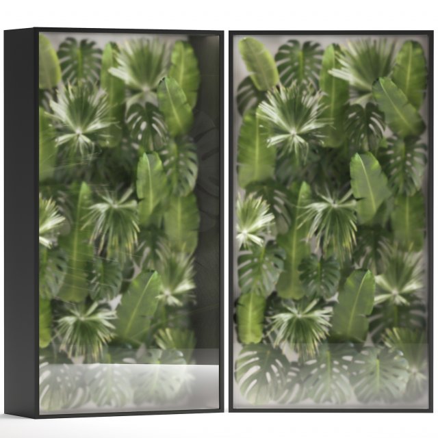 Vertical Garden From Plant Branches In A Phytobox 3D Model .c4d .max .obj .3ds .fbx .stl .blend 