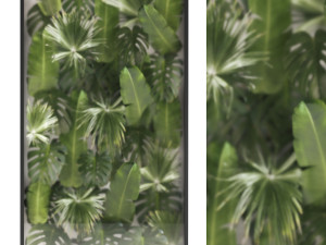 Vertical Garden From Plant Branches In A Phytobox 3D Model