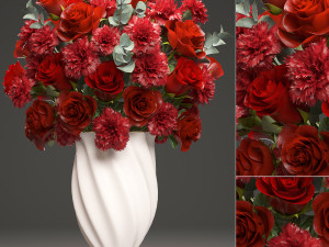 Collection of bouquets 33 pieces 3D Model