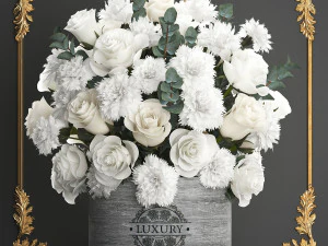 Collection of bouquets 40 pieces 3D Model