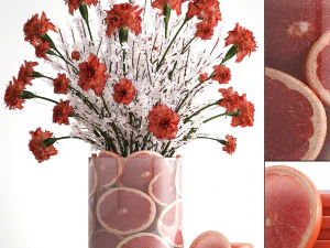 Collection of bouquets 40 pieces 3D Model