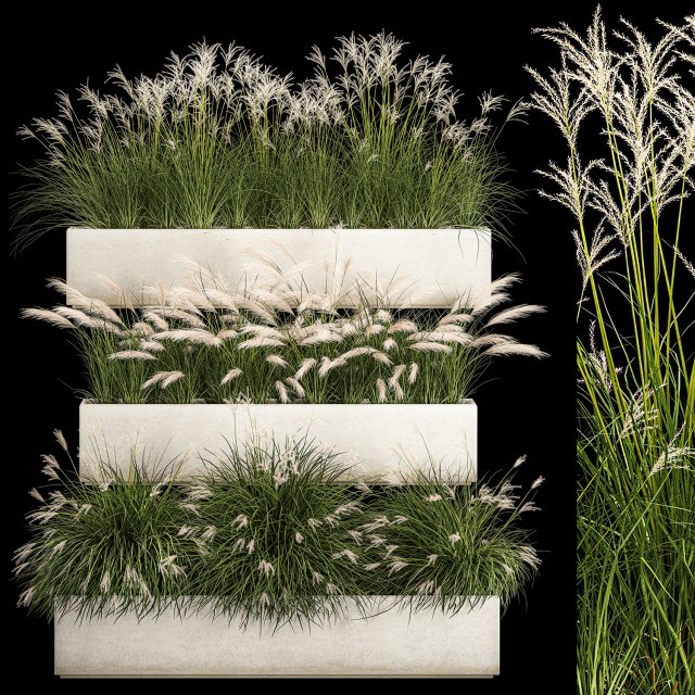 Bushes For Landscape Design Of Outdoor Flowerpots 1132 Modelo 3D .c4d .max .obj .3ds .fbx .stl .blend 