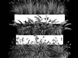 Bushes For Landscape Design Of Outdoor Flowerpots 1132 3D Model