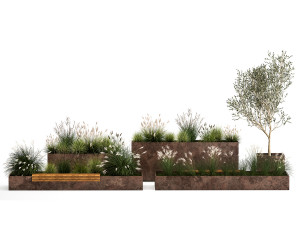 Bushes For Landscaping And Urban Environments 1139 3D Model
