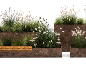 Bushes For Landscaping And Urban Environments 1139 3D Model