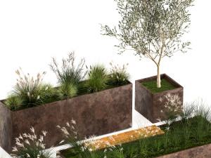 Bushes For Landscaping And Urban Environments 1139 3D Model