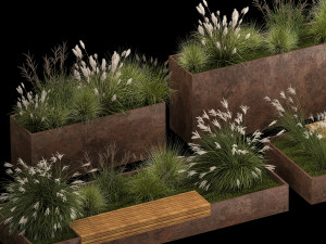 Bushes For Landscaping And Urban Environments 1139 3D Model