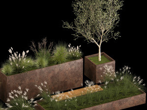 Bushes For Landscaping And Urban Environments 1139 3D Model