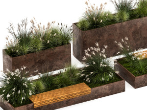 Bushes For Landscaping And Urban Environments 1139 3D Model