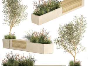 Bushes For Landscaping And Urban Environments 1140 3D Model