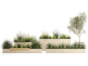 Bushes For Landscaping And Urban Environments 1141 Modelo 3D