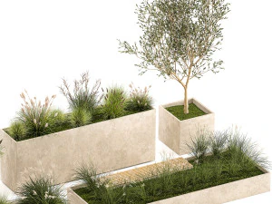 Bushes For Landscaping And Urban Environments 1141 3D Model