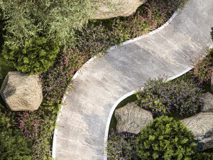 Alpine hillside flowers garden and landscaping 1261 Model 3D
