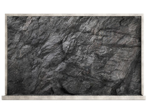 Wall composition black stone rock 3D 模型