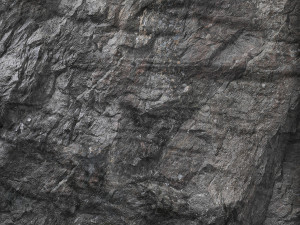 Wall composition black stone rock 3D 模型