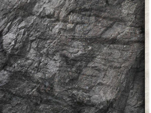 Wall composition black stone rock 3D Model