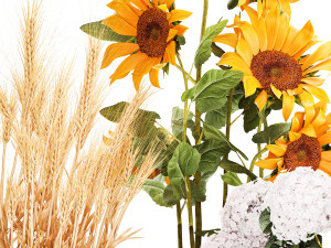 Set of beautiful plants and flowers in flowerpot 1307 Modello 3D