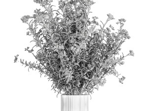 Beautiful red pink Nerium oleander flowers in pots 1365 Modelo 3D