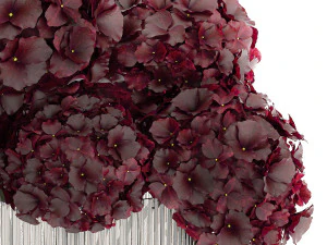 Small minimalist flower bouquet hydrangea vase 358 3D Model