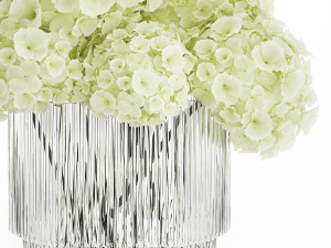 Small minimalist flower bouquet hydrangea vase 359 Modelo 3D