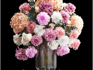 Collection of flower bouquets set of 31 pieces Modelo 3D