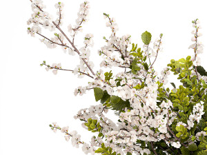 Bouquet of branches with leaves sakura flowers cherry 384 Modelo 3D
