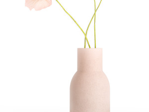Small Bouquet Of Wildflowers Poppy In A Vase 406 Modelo 3D