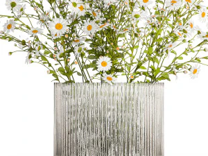 Small bouquet of wildflowers daisies chamomile 411 3D Model