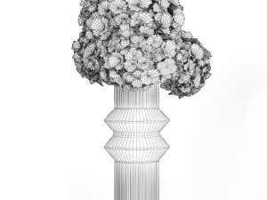 Set of bouquets of flowers Hydrangea Peonies Lilac 426 Modelo 3D