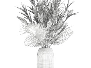 Bouquets of flowers Peonies Sunflower roses vase 428 Modelo 3D