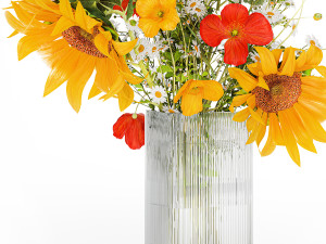 Bouquet Of Wildflowers Poppy Chamomile Sunflower 429 3D Model