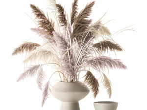 꽃다발 컬렉션 및 꽃병 50개 세트 3D 모델