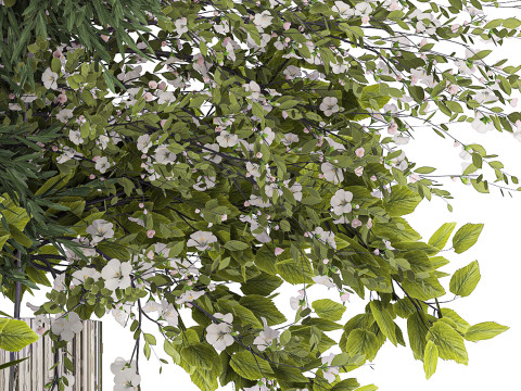 Bouquet Of Green Branches From The Garden Modello 3D