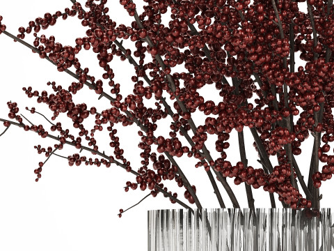 Beautiful bouquet of branches with red berries 481 3D-Modell