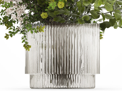 Beautiful Bouquet Of Cherry Blossom Branches 482 Model 3D