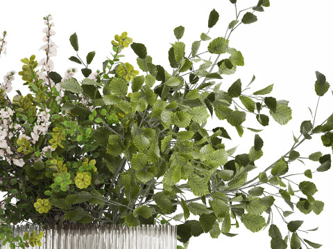 Beautiful Bouquet Of Cherry Blossom Branches 482 Model 3D