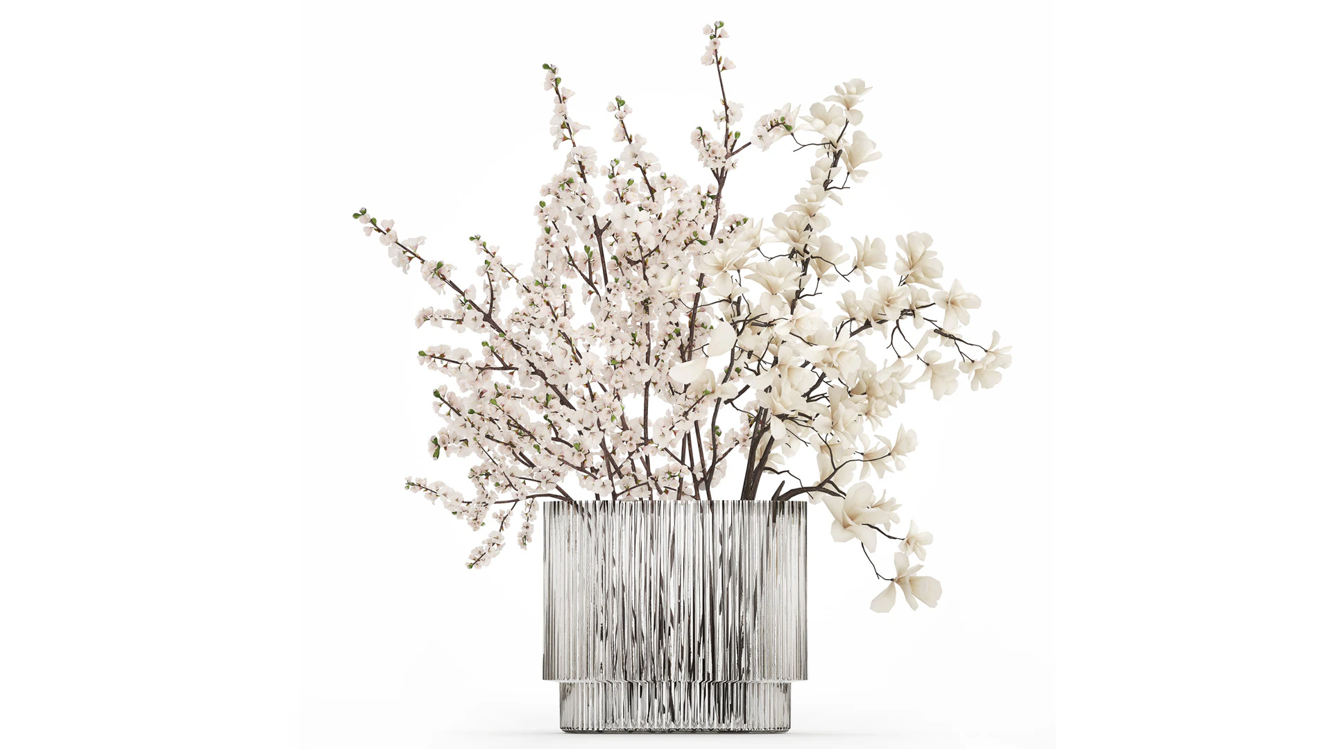 Bouquet Sakura Branches Cherry Blossom Magnolia 510 3D Model .c4d .max .obj .3ds .fbx .stl .blend 