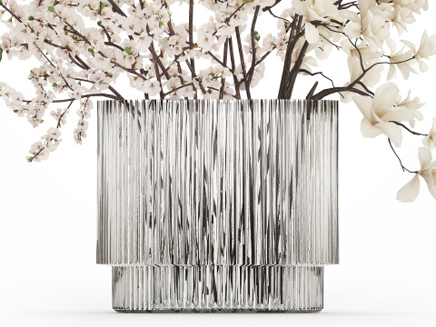 Bouquet Sakura Branches Cherry Blossom Magnolia 510 3D 모델
